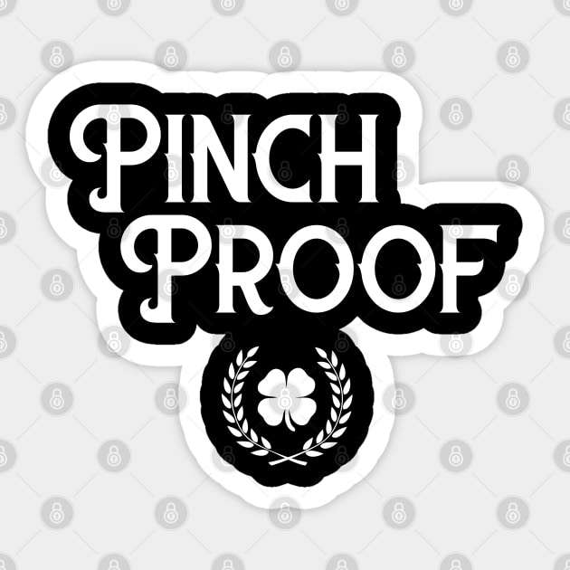 Pinch Proof Cute Funny St Patricks Day Sticker by trendingoriginals